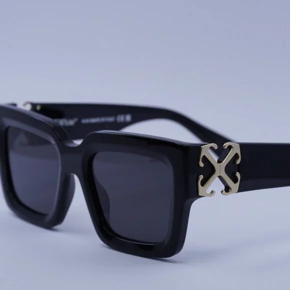 Off-White OERI14D MYSTIC 1007 Sunglasses Black Square Frame, Grey Lenses Off-White OERI14D MYSTIC 1007 Sunglasses Black Square Frame  main image 2